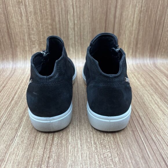 Ecco Soft 7 Side Zip Bootie Black Sneaker Women’s Size 8 Boots - Picture 3 of 8